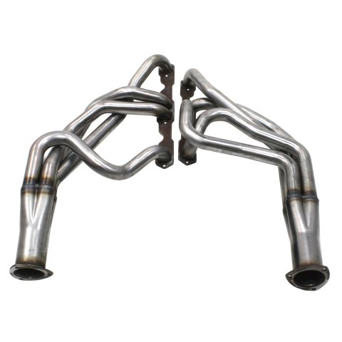 Patriot Tri-5 Headers H8050 Headers, Long Tube, Steel, Natural, Chevy, Danchuk Mounts, Small Block, Pair