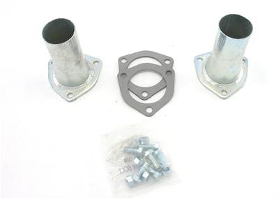 Patriot Collector Reducers with 2 Inch Outlet H7250 Header Reducers, 3-Bolt Flange, 2.5 in. Inlet, 2.0 in. Outlet, Steel, Zinc, Gaskets, Hardware, Pair
