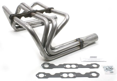 Patriot Roadster/Sprint Car Headers H8069 Headers, Sprint Style Roadster, Long Tube, Steel, Natural, Chevy, Small Block, Pair