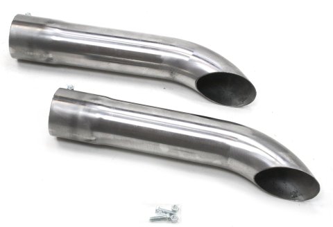 Patriot Side Tube Turnouts H3817 Exhaust, Pipe, Turnout, Steel, Natural, 3.5 in. Diameter Inlet, 20 in. Long, Pair
