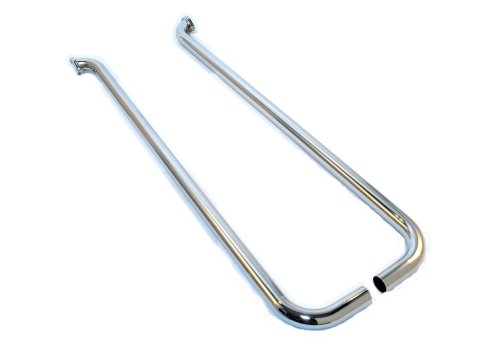 Patriot Side Exhaust H1283 Exhaust, Pipe, Single Lake, Steel, Chrome, 2 in. Diameter Inlet, 80 in. Long, Kit