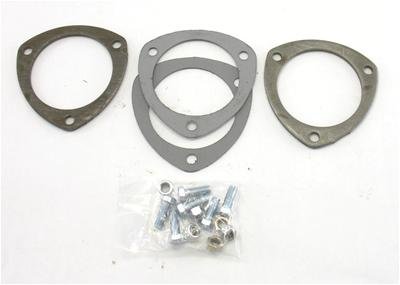 Patriot Collector Flange Kits H7261 Flanges, 3-Bolt, 3.5 in. I.D., Gaskets, Fasteners, Set