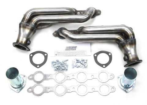 Patriot Tight Tuck Headers H8086 Headers, Tuck, Block Hugger, Steel, Natural, Street Rod, Chevy Small Block LS, Pair