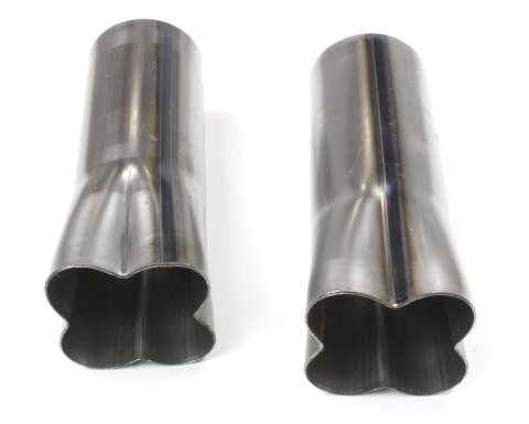 Patriot Formed Collectors H7674 Header Collectors, Formed, 4 Into 1, Weld-on, 1 7/8 in. Primary, 3.0 in Collector Diameter, 10 in Length, Pair