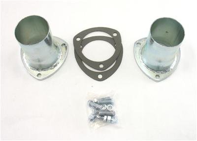 Patriot Collector Reducers with 3 Inch Outlet H7235 Reducers, 3-bolt Flange, Steel, Zinc Finish, 3.5 in. To 3.0 in., 5.0 in. Length, Pair