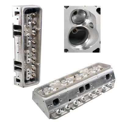 Dart Pro 1 Aluminum Cylinder Heads 11710040P Head, 1, Aluminum, Bare, 64cc Chamber, 230cc Intake Runner, Chevy, 327, 350, 400, Each