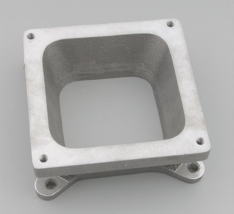 Dart Carburetor Adapters 62100007 Adapter, Aluminum, Natural, Dominator to Square Bore 4-Barrel Manifold, 2 in. Thick, Kit
