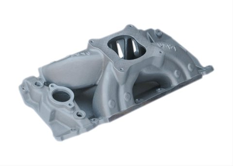 Dart Single Plane Intake Manifolds 41224001 Manifold, Plane, Aluminum, Natural, Dominator Flange, Chevy, Big Block, Oval Port, Each