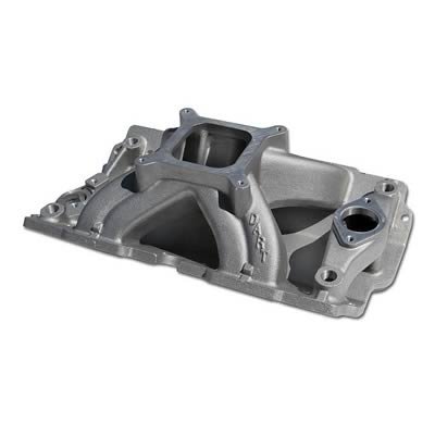 Dart Single Plane Intake Manifolds 42711000 Manifold, Plane, Aluminum, Natural, Square Bore, Chevy, Small Block, Each