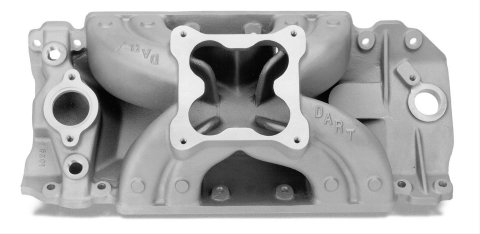 Dart Single Plane Intake Manifolds 41214001 Manifold, Plane, Aluminum, Natural, Square Bore, Chevy, Big Block, Oval Port, Each