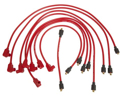 Taylor Spiro-Pro Spark Plug Wire Sets 74201 Wires, Spiro-Pro, 8mm, Red, 90 Degree Boots, Chevy, GMC, Small Block, V8, Set