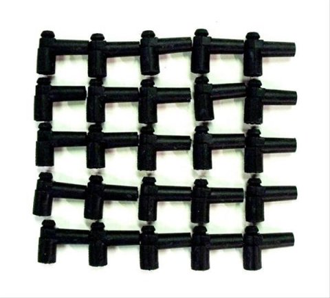 Taylor Distributor and Coil Boot Terminal Kits 44056 HEI Boots, 90 Degree, GM-Type, Set of 25