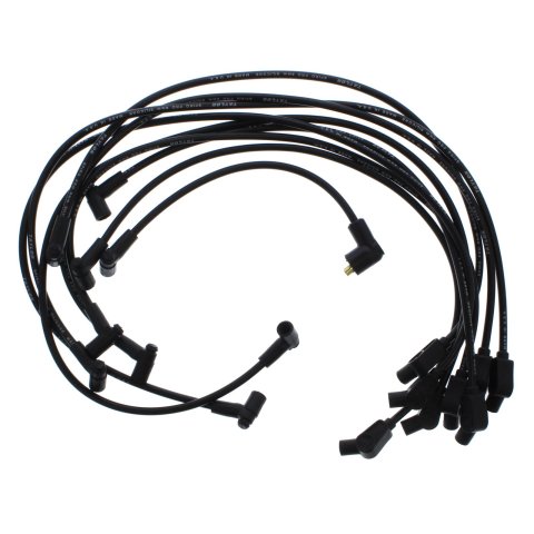 Taylor Spiro-Pro Spark Plug Wire Sets 74004 Wires, Spiro-Pro, 8mm, Black, 135 Degree Boots, GM, V8, Set