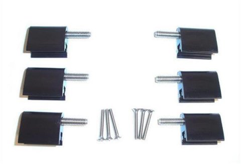 Taylor Mounting Brackets for Clamp-Style Wire Separators 42705 Ignition Loom/Separator, Vertical, Nylon, Black, 7-8mm, Chevy, Chrysler, Dodge, Plymouth, Set of 4
