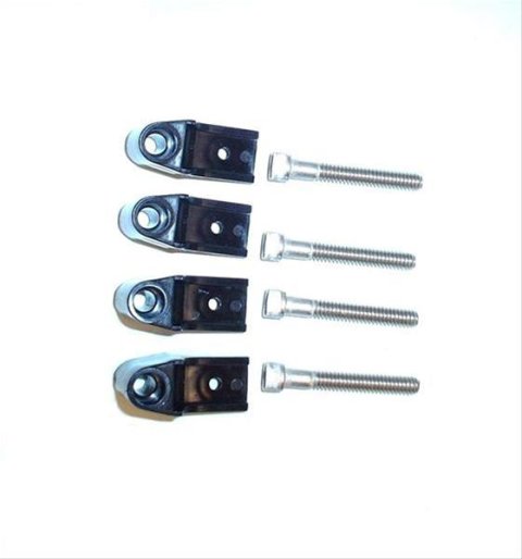 Taylor Cable Ignition Wire Looms and Separators 42701 Separator Brackets, Clamp Style, SBC/Most Mopar, Horizontal, Black, Qty 4