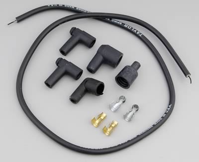 Taylor Coil Wire Kits 45409 Wire, Spiro-Pro, 8mm, Black, Male HEI/Female Socket, 90 Degree Boots, 36 in. Long, Kit