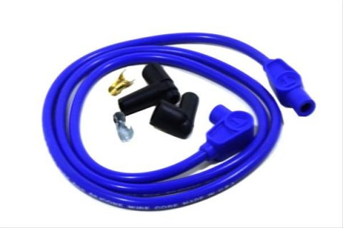 Taylor Spark Plug and Coil Wire Repair Kits 45463 Replacement Wire, Spiro-Pro, Blue, 8mm, 90 180 Degree Boots, Kit