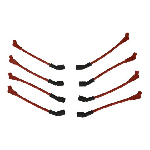 Taylor 409 Race-Fit Pro Race Spark Plug Wires 79214 Wire, Pro, Spiral Core, 10.4mm, Red, Coil Pack, 11.750 in. Long, Buick, Cadillac, Chevy, GMC, Hummer, Isuzu, Saab