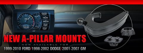 Edge CTS3 Display Mounts 38605 Pillar Mount, CTS3, Black, Dodge, Kit
