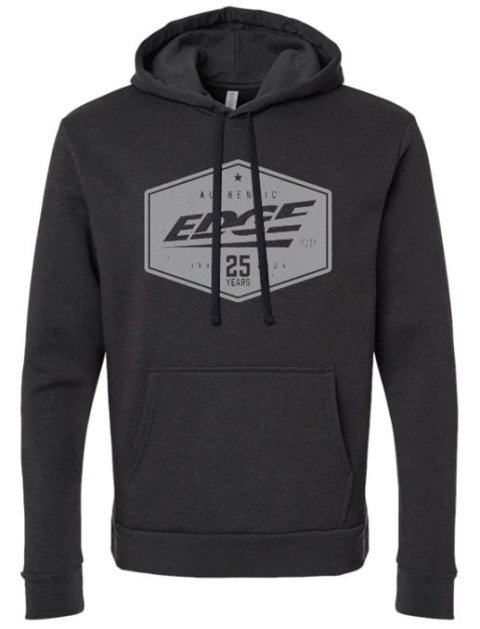 Edge 25 Years Hoodies 99567 Sweatshirt, Hooded, Pullover, Black, Years, Men's 2X-Large, Each