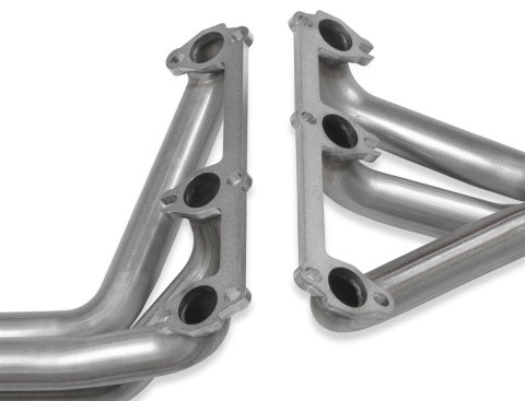 Flowtech Headers 11586FLT Headers, Upright, 1 5/8 in. Primary, 2.5 in. Collector, Stainless Steel, Natural, GM, 2.8L, 3.1L, 3.4L, Pair
