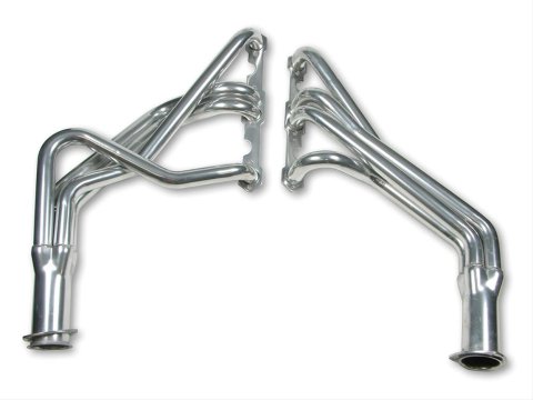 Flowtech Headers 31112FLT Headers, Long Tube, Steel, Ceramic Coated, Chevy, Small Block, Pair