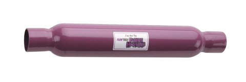 Flowtech Purple Hornie Steel 2.25 Inch Muffler 50225FLT Muffler, Hornie, 2 1/4 in. Inlet/2 1/4 in. Outlet, Steel, Each