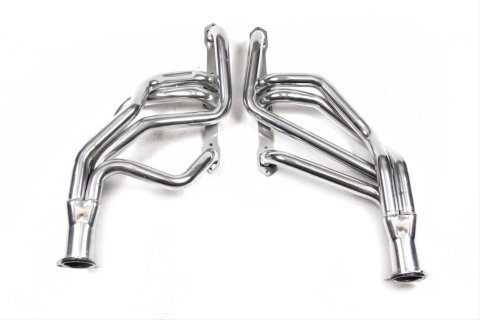 Flowtech Headers 33130FLT Headers, Long Tube, Steel, Ceramic Coated, Dodge, Plymouth, Body, Big Block, B, RB, Pair