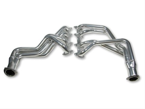 Flowtech Headers 32542FLT Headers, Long Tube, Steel, Ceramic Coated, Ford, Big Block FE, Pair