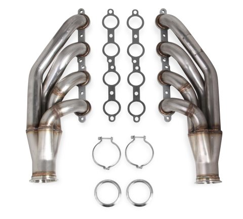 Flowtech LS Turbo Headers 11535FLT (Up and forward) 1-3/4" 409SS GM 4.8/5.3/6.0L V8 - Natural Finish