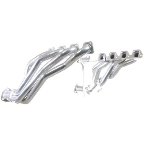 Flowtech Headers 32118FLT Headers, Long Tube, Steel, Ceramic Coated, Ford, Mercury, 351C, 4V, Pair