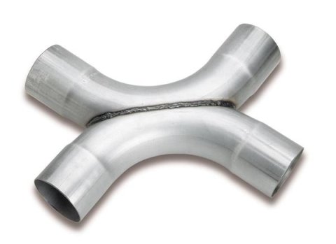 Flowtech Universal Off-Road X-Pipes 53620FLT Crossover Pipe, X-Pipe, Short, Steel, Aluminized, 2.5 in. Diameter, Universal, Fabrication Required, Each