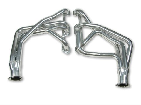 Flowtech Headers 33500FLT Headers, Long Tube, Steel, Ceramic Coated, Dodge, Mopar, Small Block, Pair