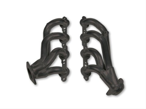 Flowtech Shorty Headers 91834FLT Headers, Shorty, Steel, Painted, Chevy, GMC, Pickup, SUV, 4.8, 5.3L, Pair