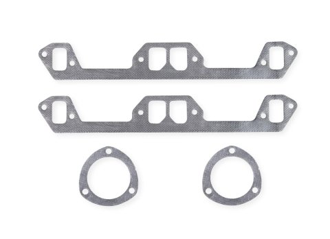 Flowtech Replacement Header Gasket Sets 99361FLT Exhaust Gaskets, Header, P73 Ferroglass, Rectangle Port, Chrysler, Dodge, Plymouth, Small Block LA, Kit