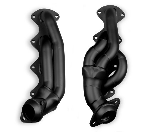 Flowtech Headers 91673FLT Headers, Shorty, Steel, Painted, 2.5 in. Collector, D-port, Ford, 5.4L, Pair