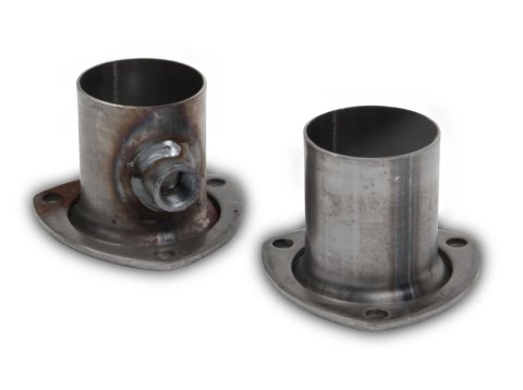 Flowtech Header Reducers with 2.5 Inch Outlet 10110FLT Reducers, 3-Bolt Flange, 3 in. Inlet, in. Outlet, Steel, Natural, Pair