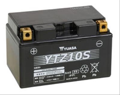 Yuasa AGM High Performance Maintenance-Free Batteries YTZ12S Battery, AGM, Starting, 12 V, 210 amps, Top Post, 6.00 in. Length, 3.875 in. Width, 4.375 in. Height, Each