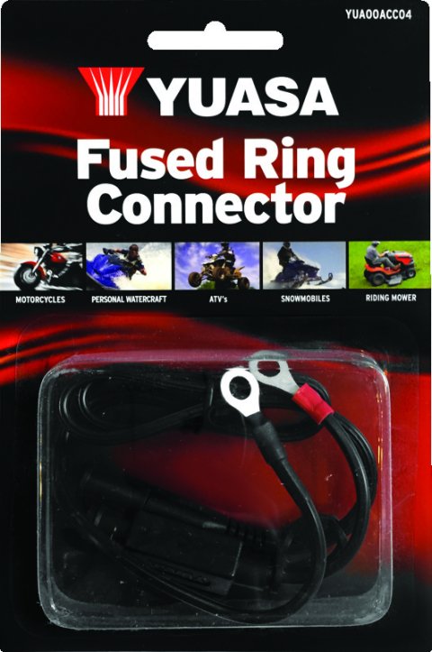 Yuasa Fused Ring Connectors YUA00ACC04 YUASA: CHARGER LEADS RING TYPE
