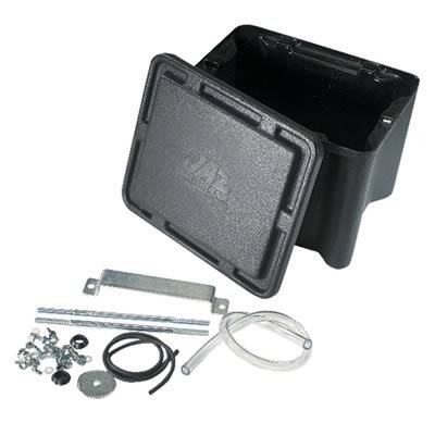 Jaz Products Sealed Battery Cases 700-500-01 Box, Plastic, Black, Sealed, 13.000 in. Length, 10.500 in. Width, 9.500 in. Height, Each