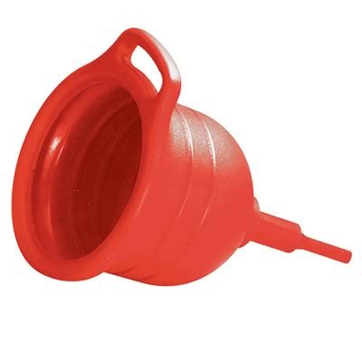 Jaz Products Funnels 555-011-06 Funnel, Round, Plastic, Red, 24 in. Length, Each