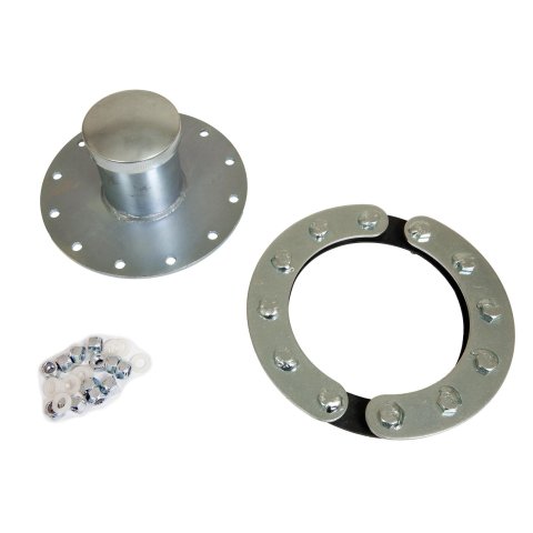 Jaz Products Low Pro Dragster Filler Necks 390-552-03 Neck, Dragster, Straight, Steel, Zinc Plated, 2.250 in. Diameter, 3 in. Length, Each