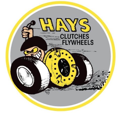 Hays Vintage Decals 36-464 Decal, Hays, Decal, 6.000 in., Round, Vinyl, Adhesive Back, Each