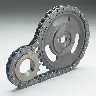 Cloyes Original Race True Roller Timing Sets 9-3157 Chain and Gear Set, Roller, Single Roller, Iron/Steel Sprockets, Chevy, 350, 5.7L, Set