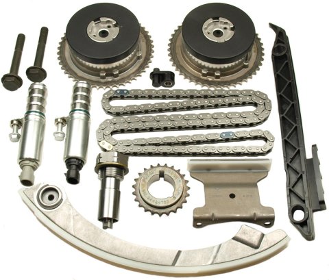 Cloyes Timing Chain Kits 9-4201SAVVT1 and Gear Sets, Single Roller, Gears, Tensioner, Tensioner Guide, Guide, Buick, Chevy, GMC, Pontiac, L4, Kit