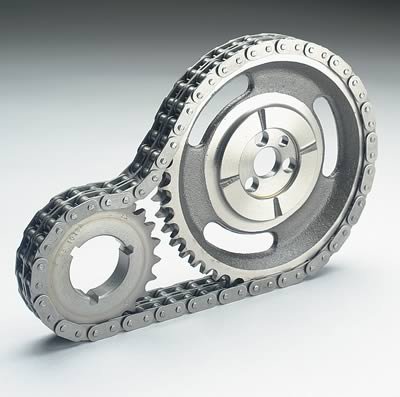 Cloyes Street True Roller Timing Sets 9-1145 Chain and Gear Set, Roller, Double Roller, Iron/Steel Sprockets, Chevy, 4.3L/5.0L/5.7L, Set
