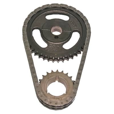 Cloyes Original Race True Roller Timing Sets 9-3135 Chain and Gear Set, Roller, Double Roller, Iron/Steel Sprockets, Ford, Small Block, For use with 1-Piece Fuel Pump Eccentric, Set