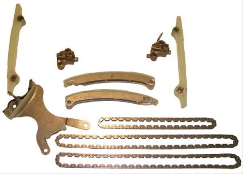 Cloyes Timing Chain Kits 9-0393SX Kit, Single Non-Roller Style, Tensioner and Guides, Dodge, Jeep, Mitsubishi, 4.7L, Kit