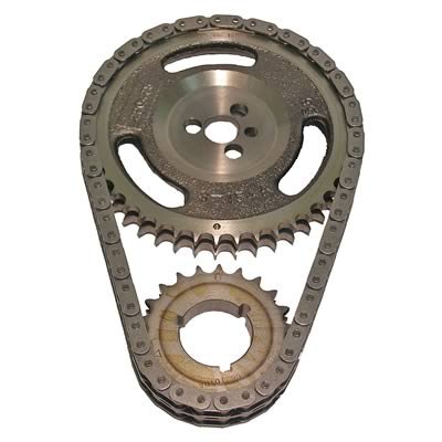 Cloyes Original Race True Roller Timing Sets 9-3145 Chain and Gear Set, Roller, Double Roller, Iron/Steel Sprockets, Chevy, V6/V8, Set
