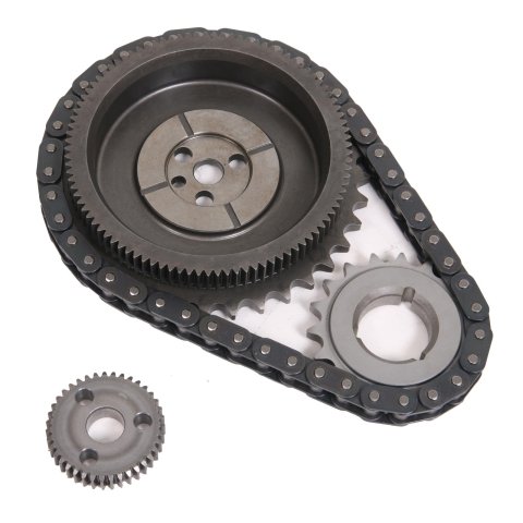 Cloyes Race Billet True Roller Timing Sets 9-3651X3 Chain and Gear Set, Original Roller, Single Roller, Iron/Steel Sprockets, Chevy, 350, 5.7L, Set